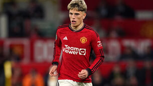 <p>The Football Association will take on action against Alejandro Garnacho (Martin Rickett/PA).</p>