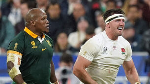 <p>Bongi Mbonambi (left) has accused England and Tom Curry (right) of being ‘unprofessional’ over a racism allegation. Pic: Mike Egerton/PA</p>