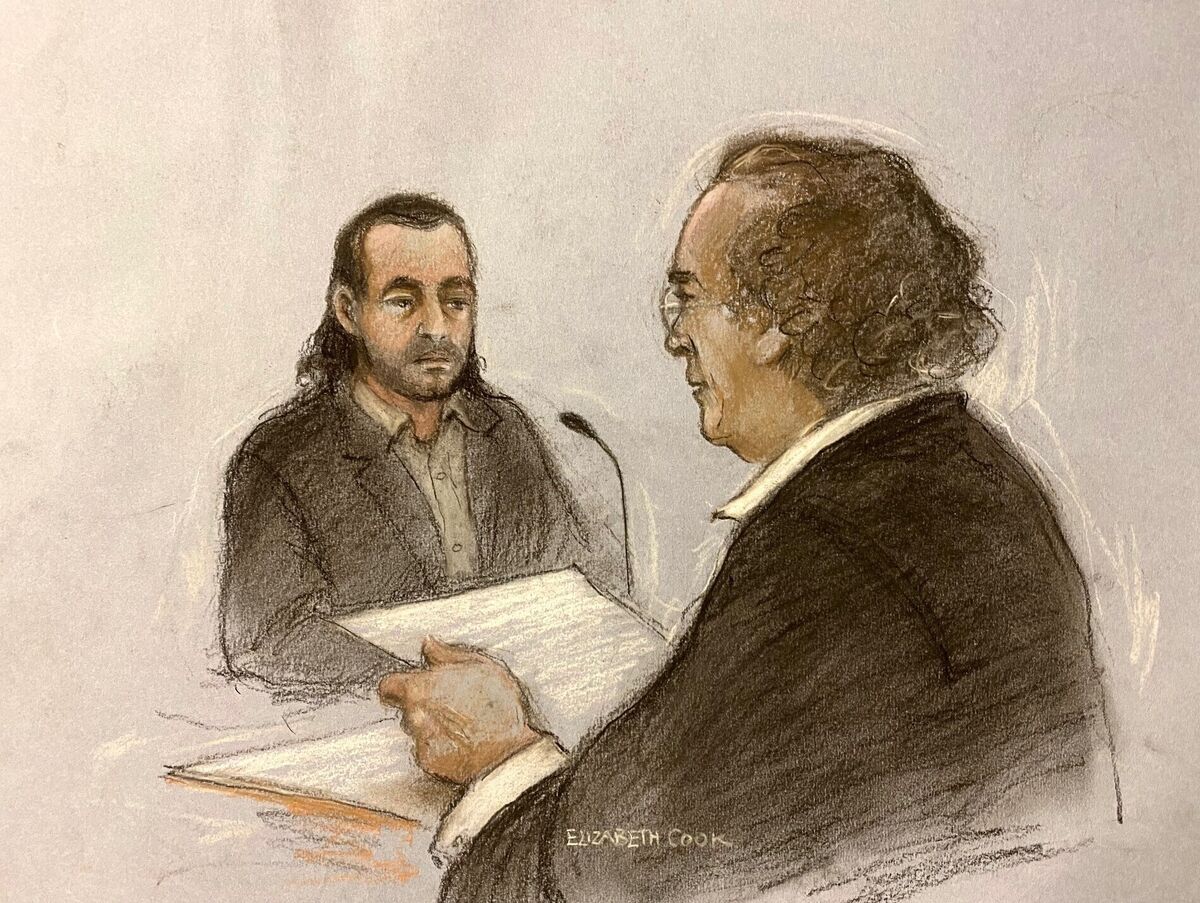 Jozef Puska, (left) being questioned by his barrister Michael Bowman SC at the Central Criminal Court in Dublin. File picture: Elizabeth Cook/PA