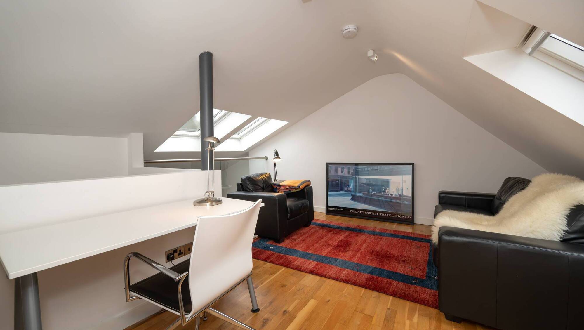 Top drawer: there's a great mezzanine living room at 2 Scabeg Terrace. Agent Ann O'Mahony guides at €295,000