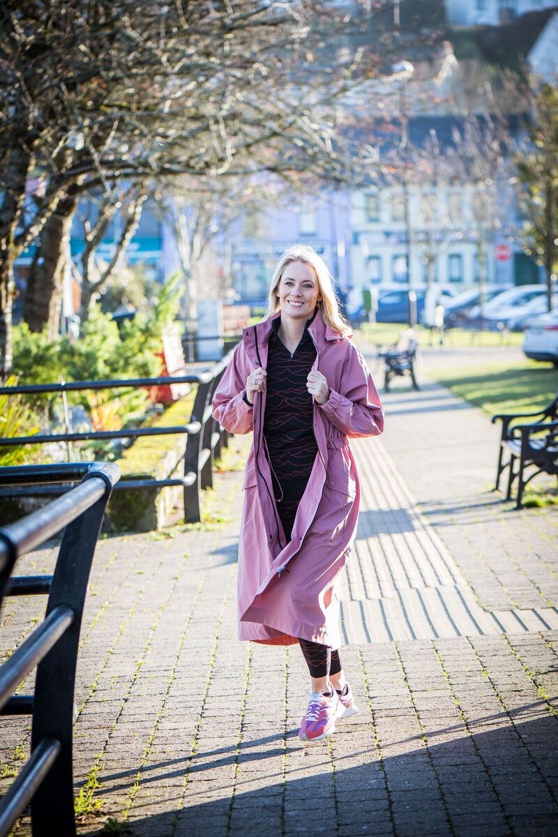 Derval O'Rourke, on a mid-winter walk