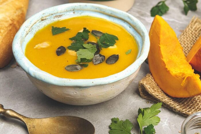 Pumpkin Soup with Rosemary Oil