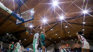 <p>BRAVE EFFORT: France's Iliana Rupert with Claire Melia of Ireland. Pic: ©INPHO/Ben Brady</p>