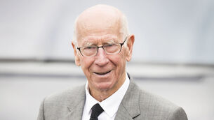 <p>Sir Bobby Charlton’s funeral service will take place on Monday. Pic: Danny Lawson/PA</p>