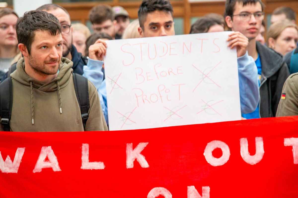 The MTU student protest in October. Picture: Noel Sweeney The MTU student protest in October. Picture: Noel Sweeney
