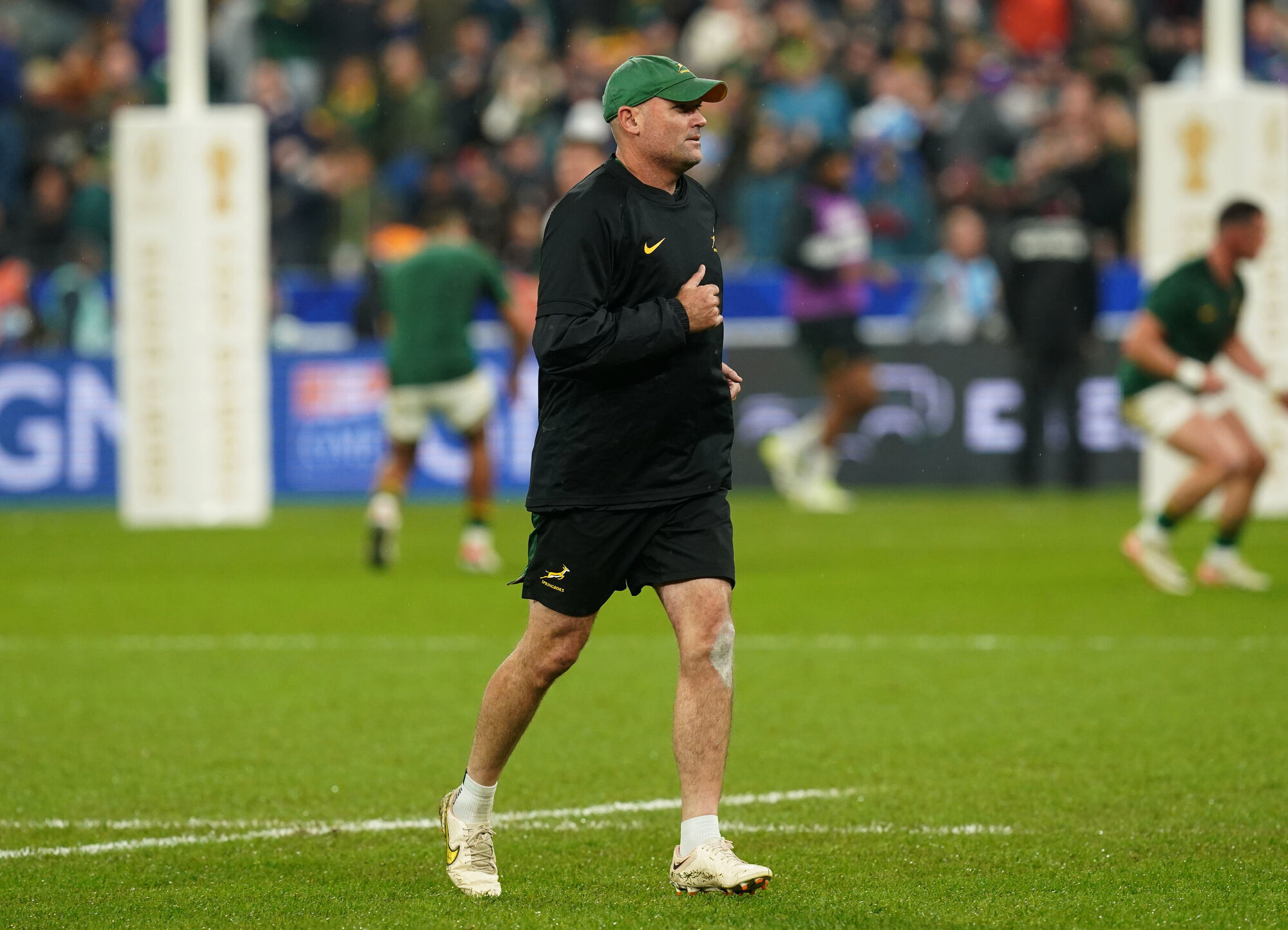 FAMILIAR FACES: Incoming Leinster coach Jacques Nienaber before the Rugby World Cup 2023 final. Pic: David Davies/PA Wire.