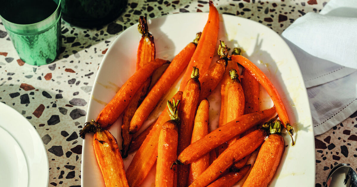Honey Glazed Air Fryer Roasted Carrots Roast Carrots Whole New
