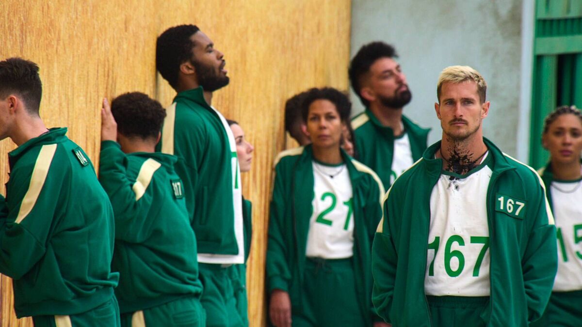 Some of the participants in Squid Game: The Challenge, on Netflix. 