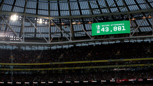 <p>RECORD CROWD: It is clearly part of a broader pattern whereby soccer in Ireland is increasing in popularity. Pic: ©INPHO/Ryan Byrne</p>