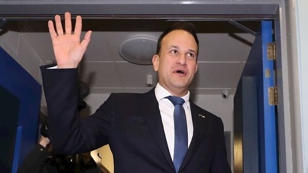 Fine Gael leader Leo Varadkar as he arrives for the the General Election count at Phibblestown Community Centre in Dublin. Picture: Liam McBurney/PA Wire