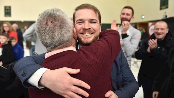 Donnchadh O Laoghaire at the count centre in Cork today.