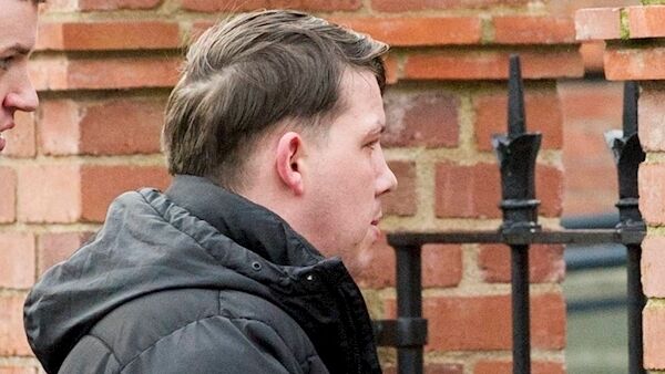 Jason Quilligan pictured at a special sitting of Cork District court charged in relation to an aggravated burglary at Dunard, Mayfield on January 20th in Cork city.