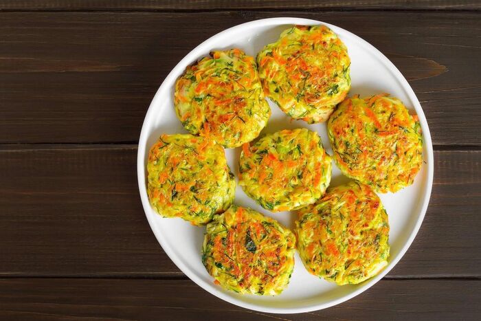 Carrot and Spring Onion Fritters