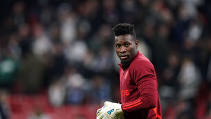 <p>INJURY TROUBLE: Manchester United goalkeeper Andre Onana. Pic: Zac Goodwin/PA Wire.</p>