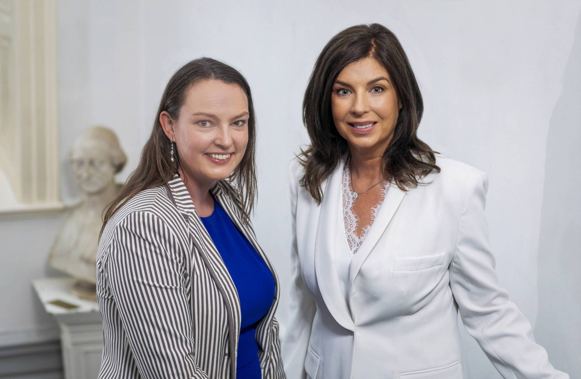 Sarah-Jane Larkin, Irish Venture Capital Association (IVCA) director general and Denise Sidhu, IVCA chairperson. Pic: Fennell Photography. 
