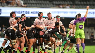 <p>TOUGH PLACE TO WIN: Connacht players celebrate winning a penalty to beat Hollywoodbets Sharks 12-13 in the URC. Pic: Shaun Roy/Sportsfile</p>