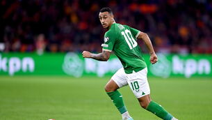 <p>MORE TO COME: Adam Idah has every confidence he and Evan Ferguson can combine to lift Ireland from the rut they’ve descended into. Pic: Stephen McCarthy/Sportsfile</p>