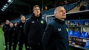 <p>LESSONS LEARNED: Ireland head coach Jim Crawford. Photo by Marius Simensen/Sportsfile</p>