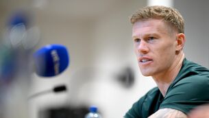 <p>20 November 2023; James McClean during a Republic of Ireland press conference.</p>