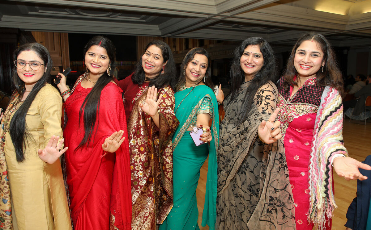 Kinsal Samlp, Rinki Motla, Megha Bhagat, Sarika Laad, Neetika Sethi, and Praonya Kulkarni were all enjoying the Diwali festivities at City Hall, Cork. Picture: David Creedon Kinsal Samlp, Rinki Motla, Megha Bhagat, Sarika Laad, Neetika Sethi, and Praonya Kulkarni were all enjoying the Diwali festivities at City Hall, Cork. Picture: David Creedon