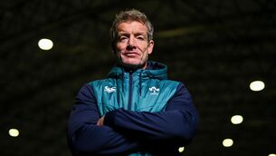 <p>TOPP-MAN: Men's head coach James Topping poses for a portrait during the Ireland media day ahead of the HSBC SVNS Season at IRFU High Performance Centre at the Sport Ireland Campus in Dublin. Photo by Ben McShane/Sportsfile</p>