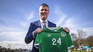 <p>HAPPIER TIMES: Stephen Kenny during the early days of his Ireland reign. Pic Credit ©INPHO/Evan Treacy</p>