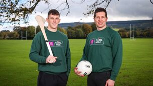 <p>Kilkenny hurling Captain, Eoin Cody and former Tyrone footballer, Seán Cavanagh have come on board as AIB ambassadors for this year’s GOAL mile.	Picture: Bryan Keane<span class="contextmenu emphasis CaptionCredit">/Inpho</span>
            </p>