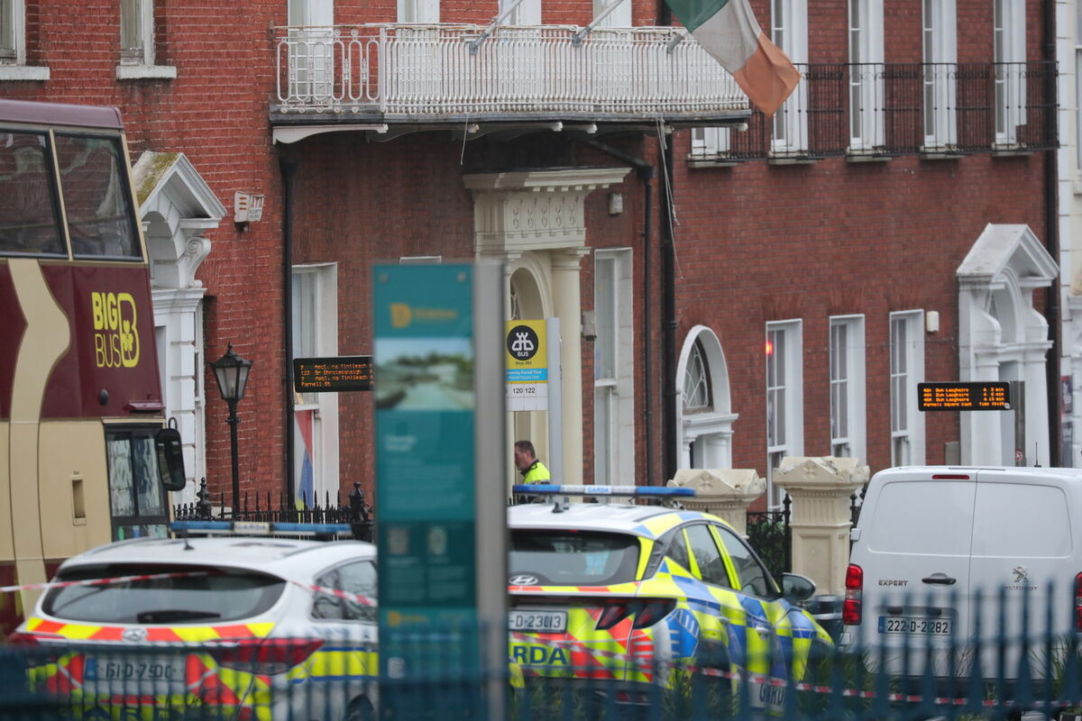  Gardaí at the scene of the serious incident on Parnell Square. Picture : Colin Keegan / Collins Photos