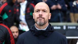 <p>Erik ten Hag has warned his side to be wary of the intensity from a ‘mad’ Everton (Kieran Cleeves/PA)</p>