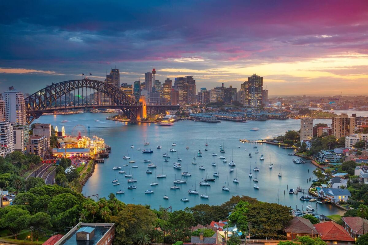Sydney, Australia at sunset Sydney, Australia at sunset