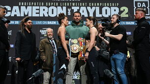 <p>HINDRANCE OR HELP: Katie Taylor will take on Chantelle Cameron for a second time in front of a home crowd, was the pressure of the home crowd to much in their first fight and can it be a help tonight. Pic: Stephen McCarthy/Sportsfile</p>