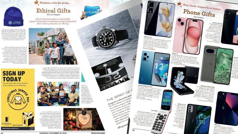 Irish Examiner's Gift Guide 2023 is packed full of great gift ideas. To flick through the pages, click on the link below.