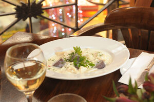 Tripe and onions, with drisheen