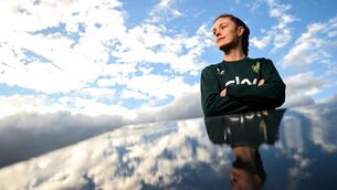 <p>DREAM COME TRUE: Caitlin Hayes poses for a portrait during a Republic of Ireland women media conference at their team hotel in Castlleknock, Dublin. Photo by Stephen McCarthy/Sportsfile</p>