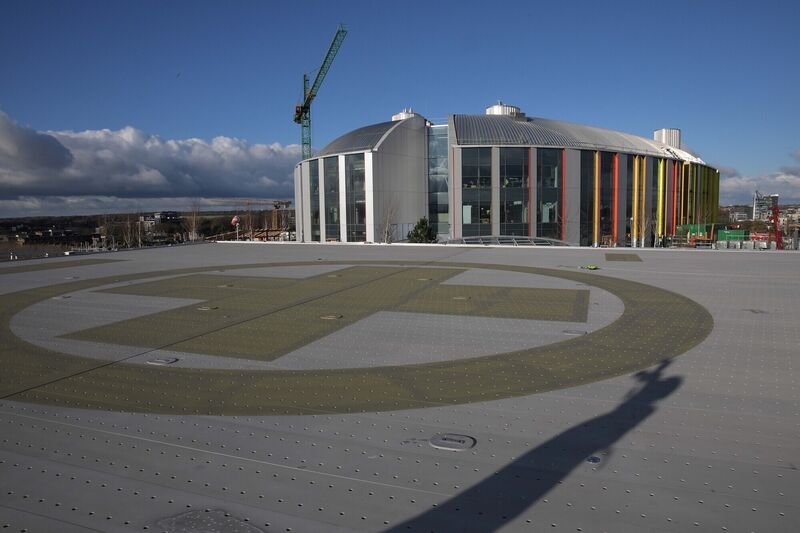 The new children's hospital seen from the hospital's helipad in south central Dublin. Picture: Moya Nolan The new children's hospital seen from the hospital's helipad in south central Dublin. Picture: Moya Nolan