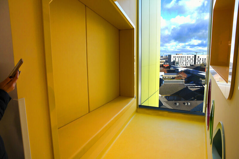 A relaxation pod for patients and their families in the new children's hospital in south central Dublin. Picture: Moya Nolan A relaxation pod for patients and their families in the new children's hospital in south central Dublin. Picture: Moya Nolan