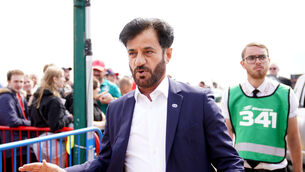 <p>FIA president Mohammed Ben Sulayem arriving at the British Grand Prix. Pic: Tim Goode/PA</p>