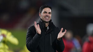 Mikel Arteta is hoping to lead Arsenal into the Champions League knockout stages on Wednesday (Andrew Matthews/PA)