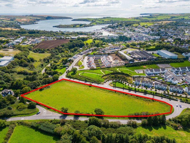 Island Field Kinsale for sale via McCarthy &amp; McGrath guiding €1.7m. It could take up to 50 residential units on c four acres surrounded by roads. 