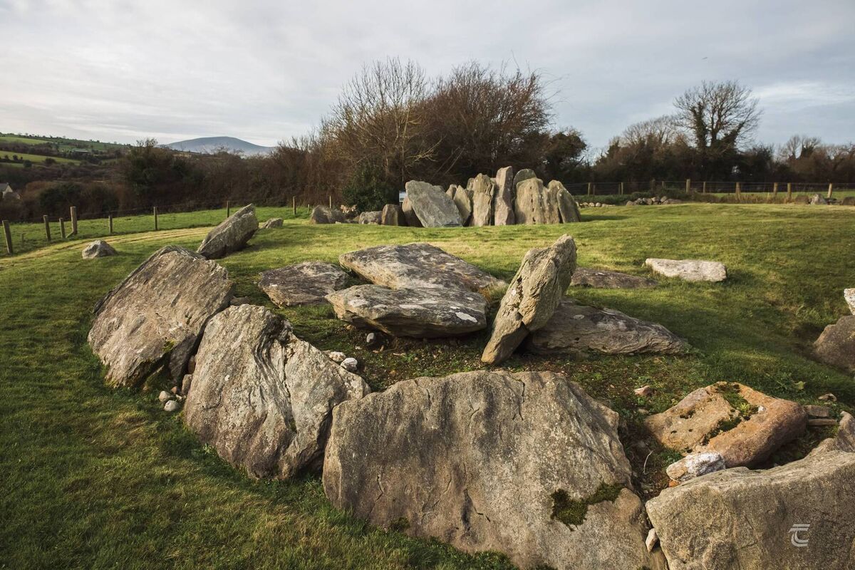 Kerbstones of Knockroe Passage Tomb. Picture: Tuatha.ie Kerbstones of Knockroe Passage Tomb. Picture: Tuatha.ie