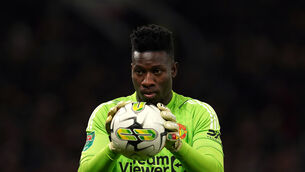 Andre Onana has been under scrutiny after a run of high-profile mistakes (Martin Rickett/PA)