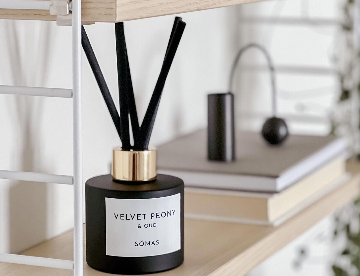 For a post-Christmas promise of springtime ahead, the Somas Velvet, Peony & Oud reed diffuser has light floral notes (€33). For a post-Christmas promise of springtime ahead, the Somas Velvet, Peony & Oud reed diffuser has light floral notes (€33).