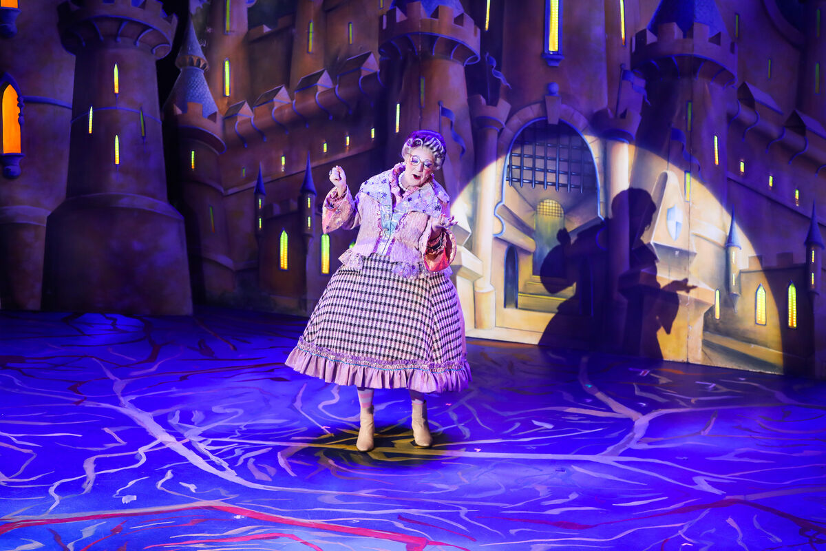 Nanny Nellie played by Frank Mackey during Act I of Sleeping Beauty, last year's Christmas Panto at the Opera House, Cork. Pic: David Creedon