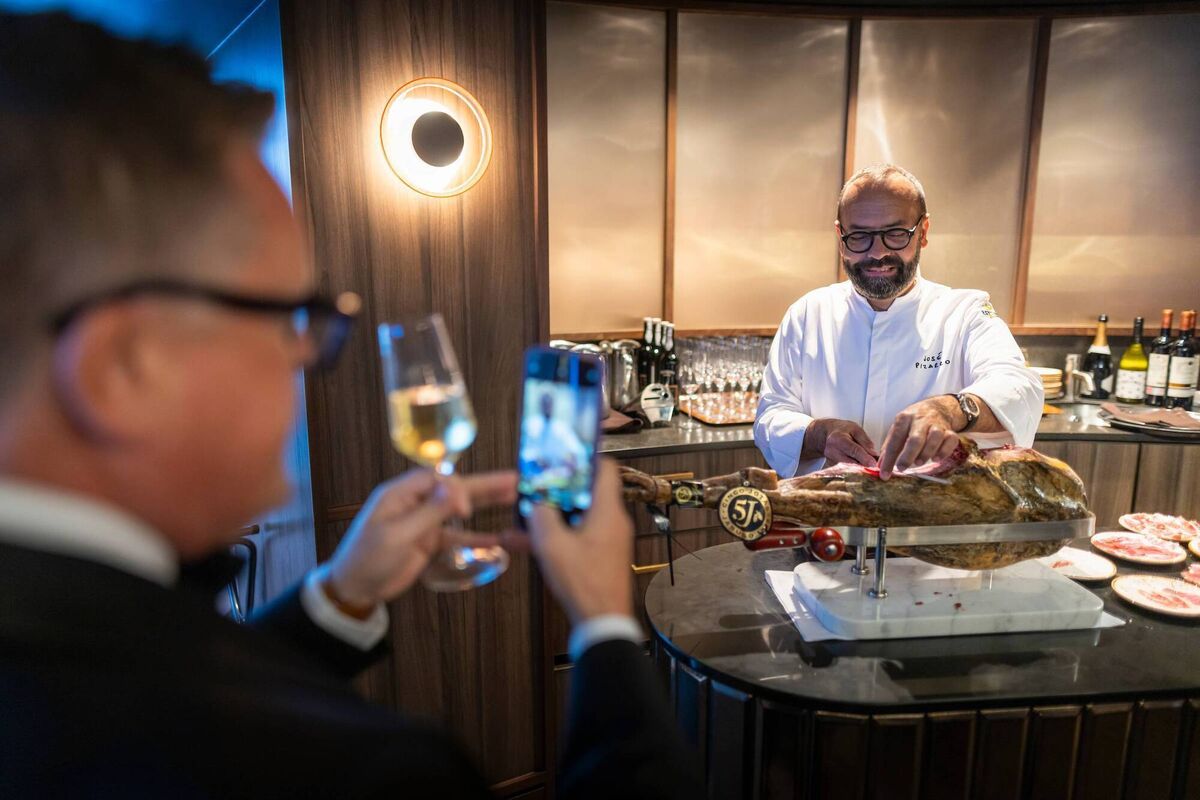 Hosted dinner in the Glass House with Olly Smith and Jose Pizarro.