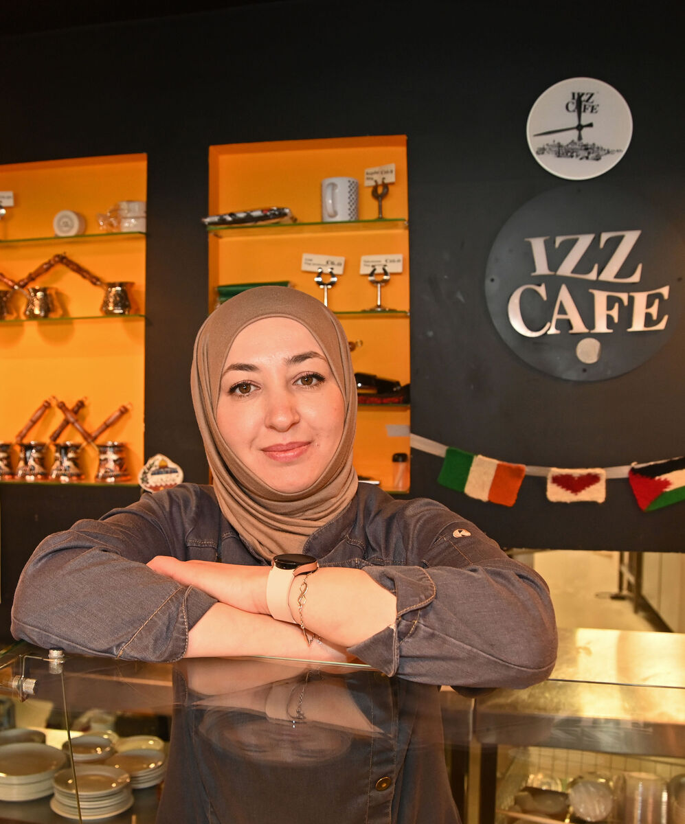 Eman Alkarajeh in Izz Café in Cork. Pic: Denis Minihane.