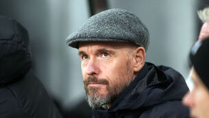 <p>Manchester United manager Erik ten Hag before the Premier League match at St. James' Park. Photo credit: Owen Humphreys/PA Wire</p>