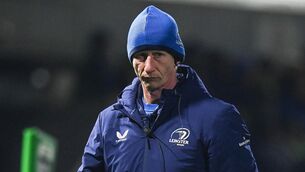 <p>WENT FOR THE JUGULAR: Leinster head coach Leo Cullen before the United Rugby Championship match between Connacht and Leinster at the Sportsground in Galway. Photo by Harry Murphy/Sportsfile</p>
