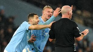 <p>Manchester City have been charged by the Football Association for failing to ensure their players behaved in a proper manner.</p>