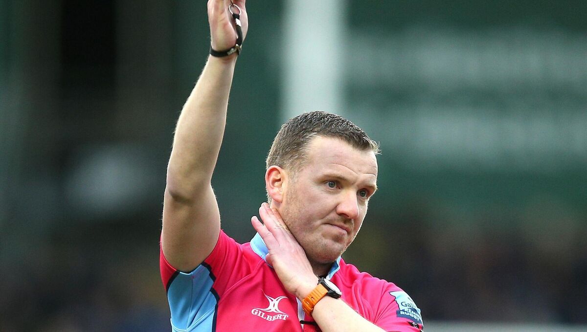 The referee Tom Foley is taking a break from the international arena following a ‘torrent of criticism and abuse’ after the Rugby World Cup. 