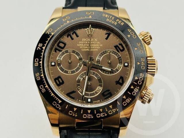 The Rolex Daytona automatic in 18-carat rose gold went for €26,200. Picture: Wilsons Auctions The Rolex Daytona automatic in 18-carat rose gold went for €26,200. Picture: Wilsons Auctions